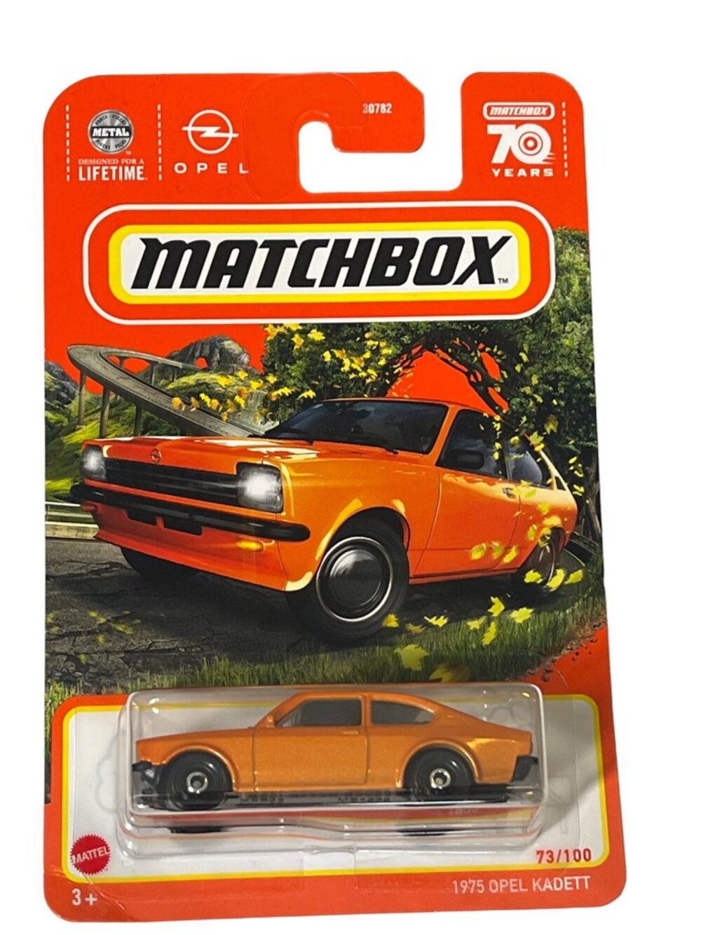 Matchbox Opel Kadett 1975 Orange 70 Years Edition Diecast Car Sealed
